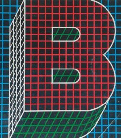 Un gros 'B' en rouge